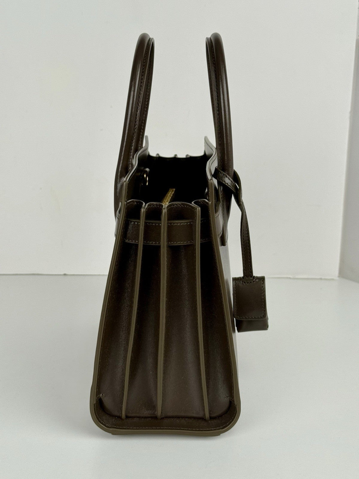 Saint Laurent Bag Sac De Jour Olive Green Shoulder Bag