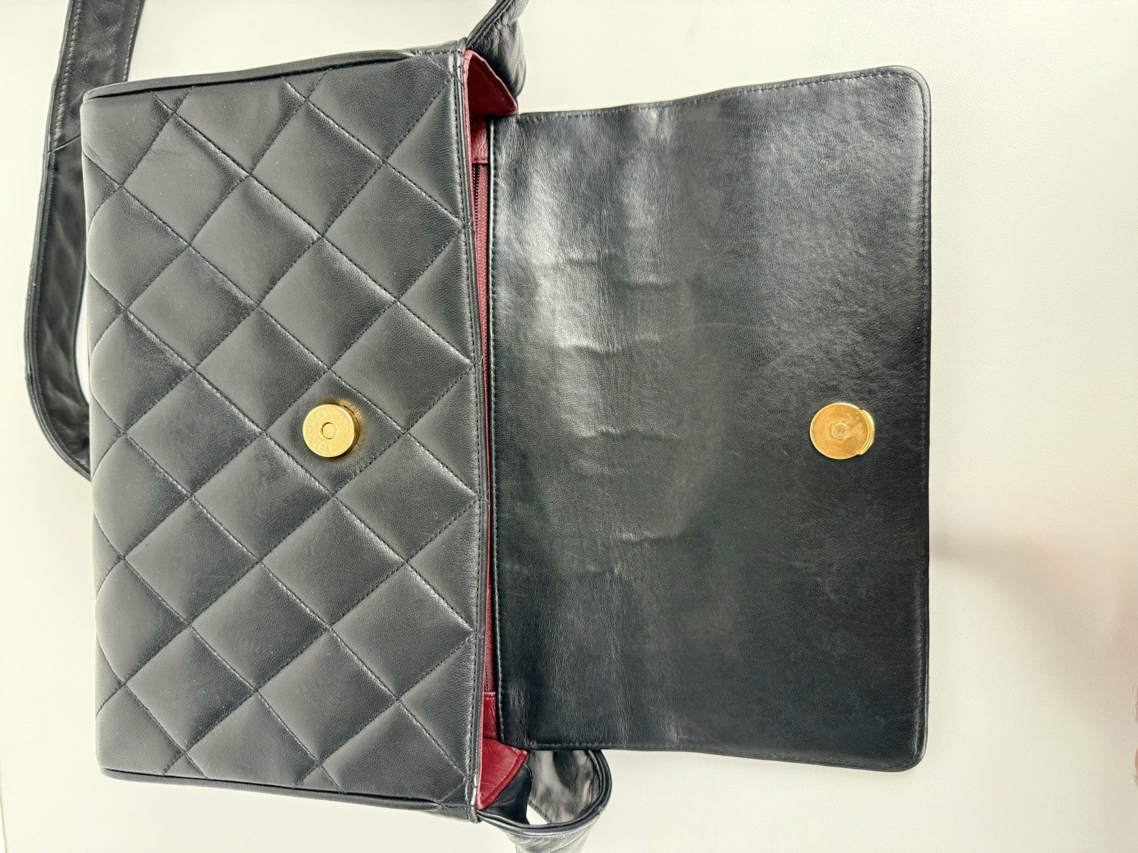 Chanel Quilted Covered CC Black Lambskin Single Flap Shoulder Bag