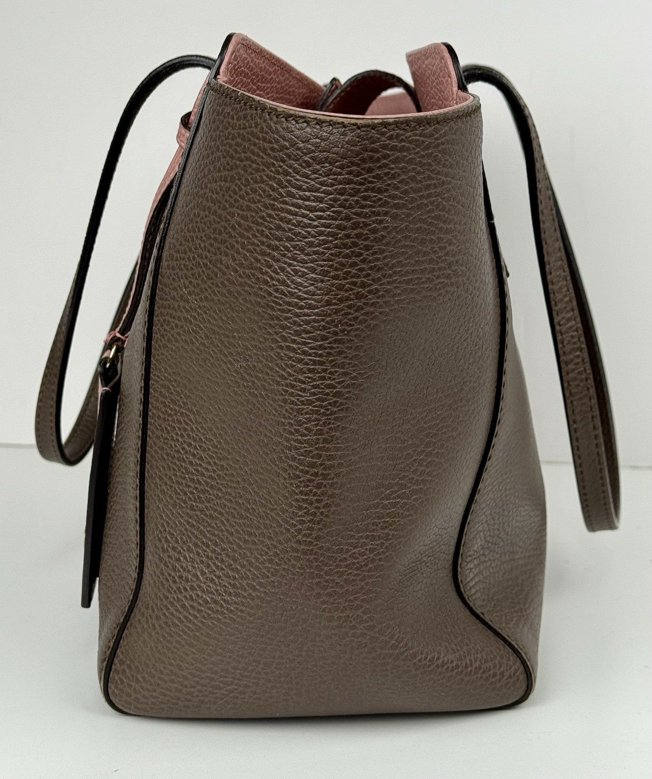 Gucci Brown Swing Leather Tote Bag