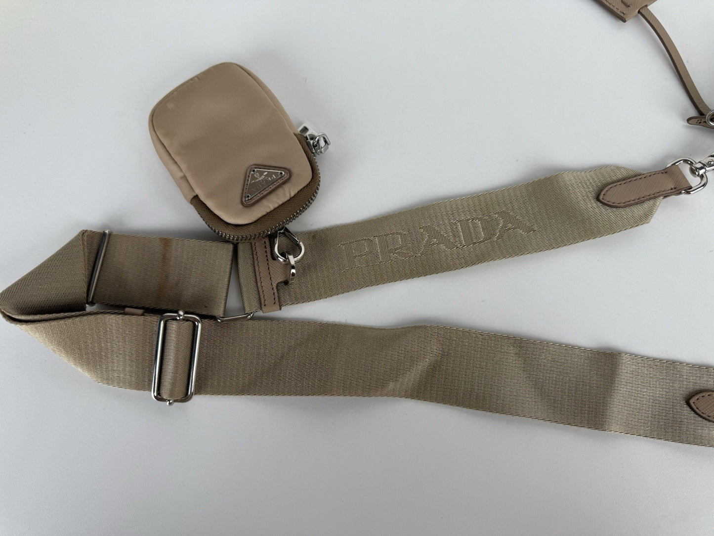 Prada Women's Re-Edition 2005 Nylon Bag in Sandy Brown
