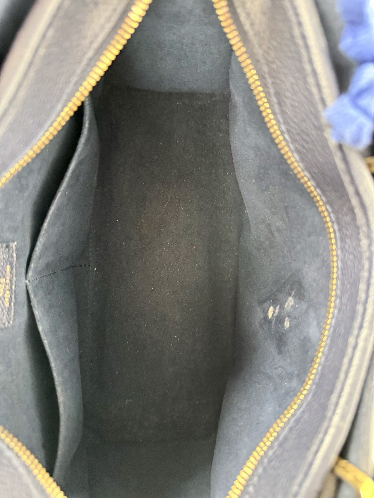 Louis Vuitton Popincourt Shoulder Bag PM Blue Brown Canvas Monogram