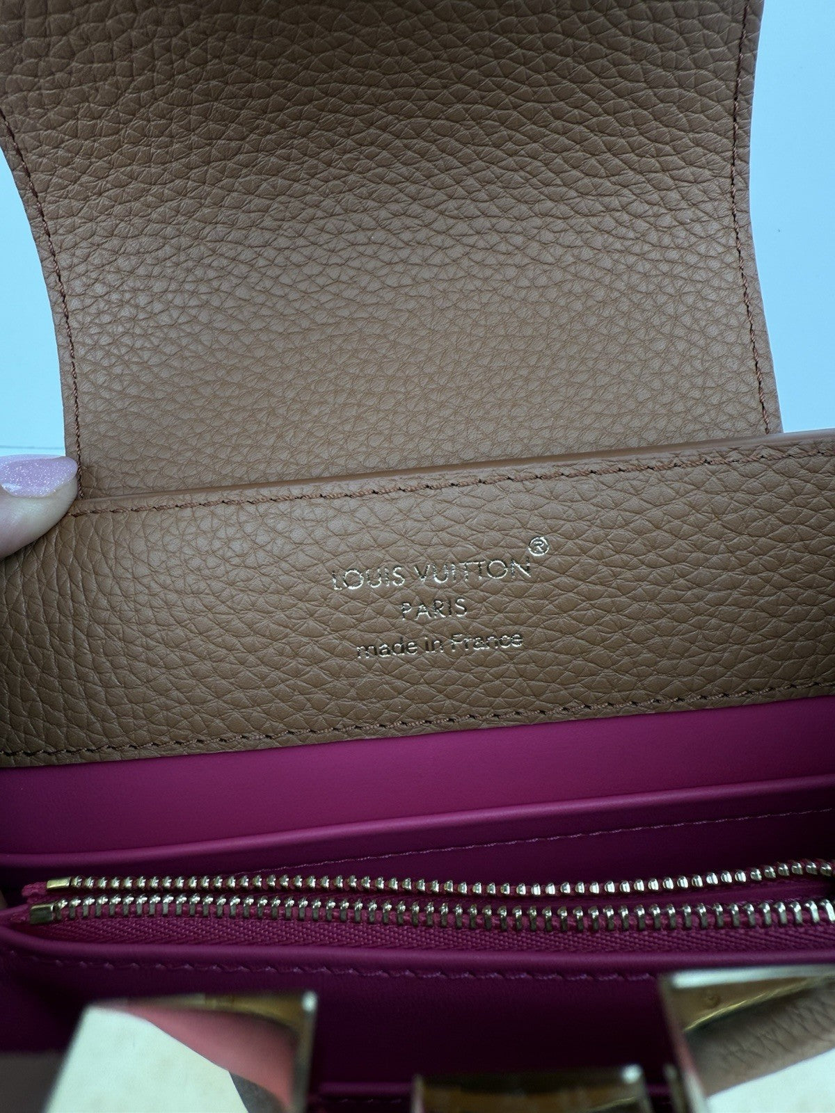 Louis Vuitton Capucines BB Brown Top Handle Bag