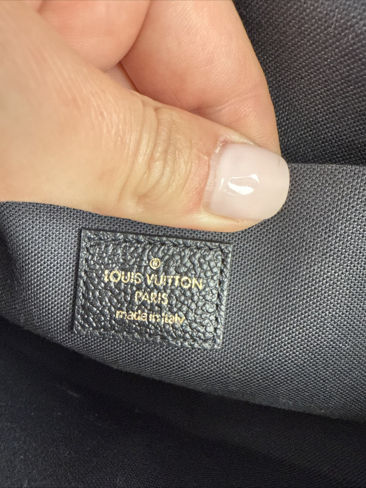 Louis Vuitton Felicie Pochette Monogram Black Leather Bag