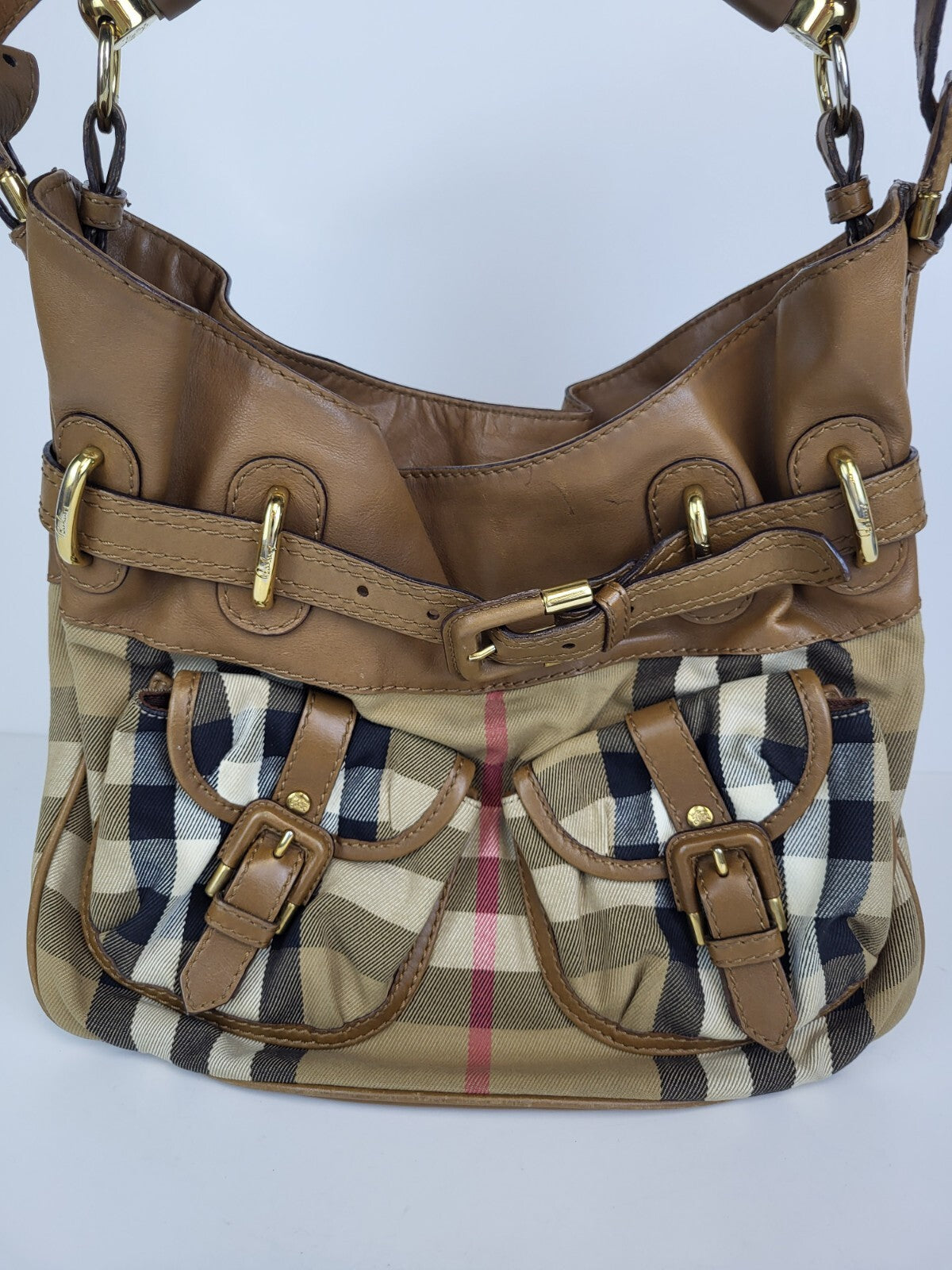 Burberry Bromley House Check Hobo Bag