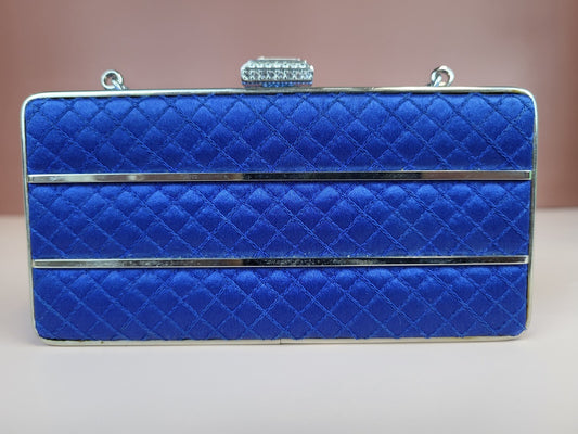 Judith Leiber Clutch Small Dark Navy Crystal/Metal For Women 
