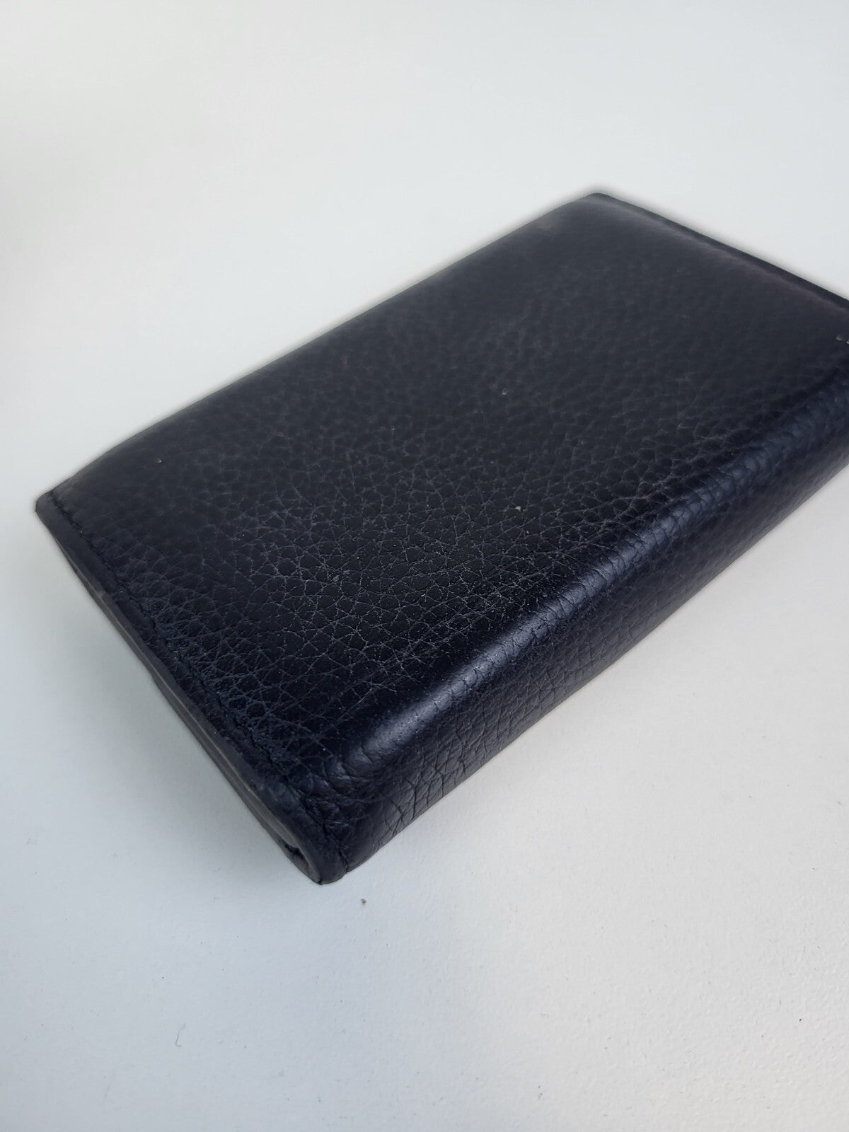 PRADA Women's Leather Black Solid Key Case 