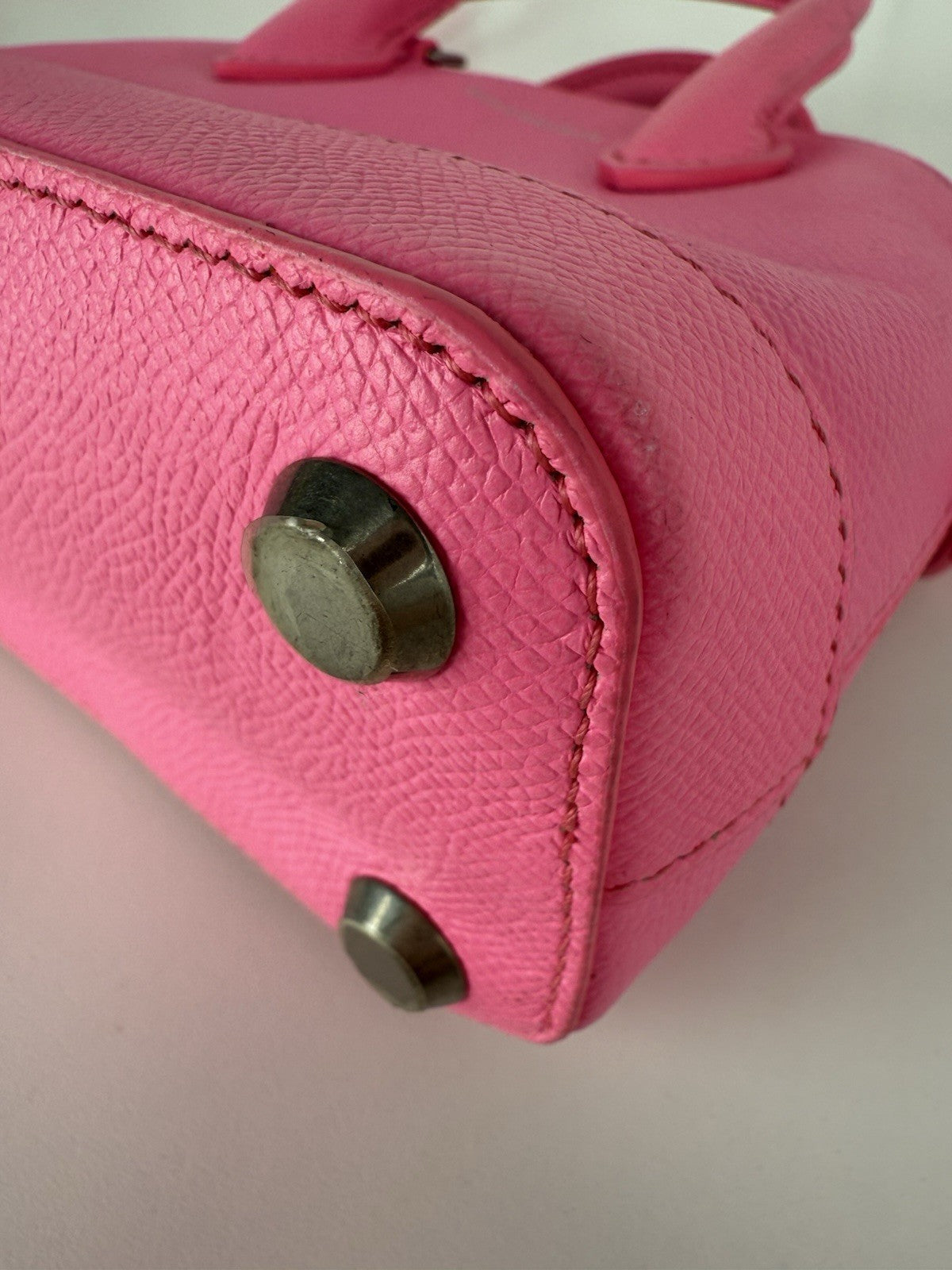 Balenciaga Ville XXS Top Handle Women's Bag in Pink Leather