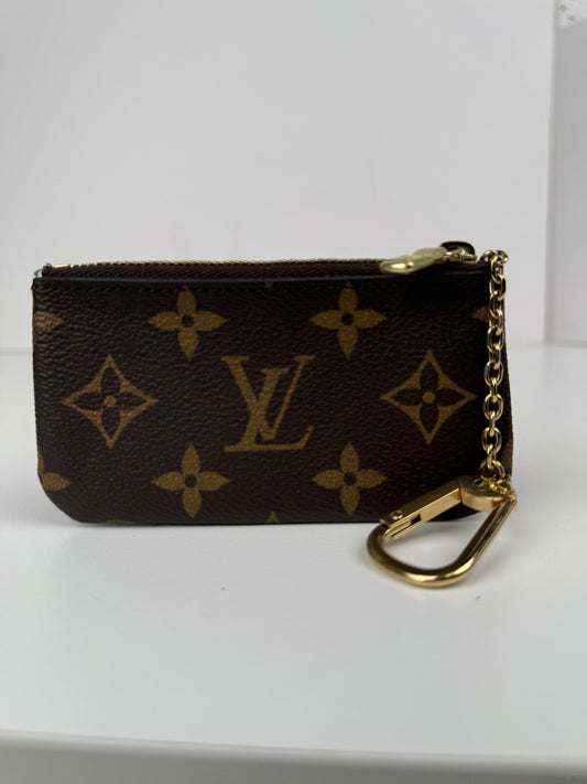 Louis Vuitton Monogram Brown Canvas Coin Purse / Key Pouch