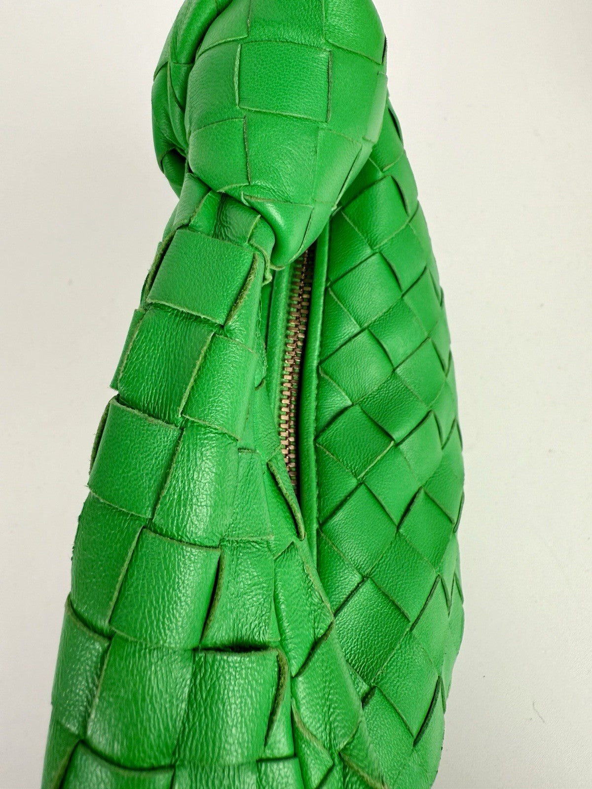 Bottega Veneta Jodie mini knotted intrecciato leather tote Green