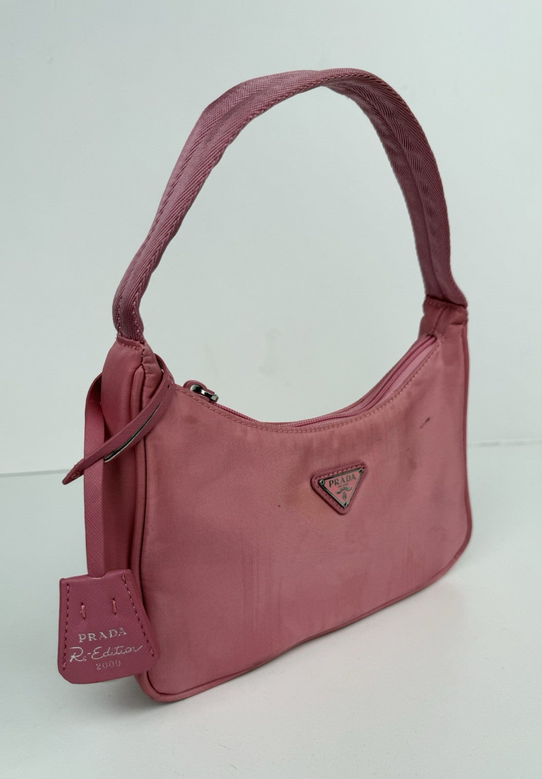 Prada Tessuto Nylon Re-Edition 2000 Shoulder Bag Pink