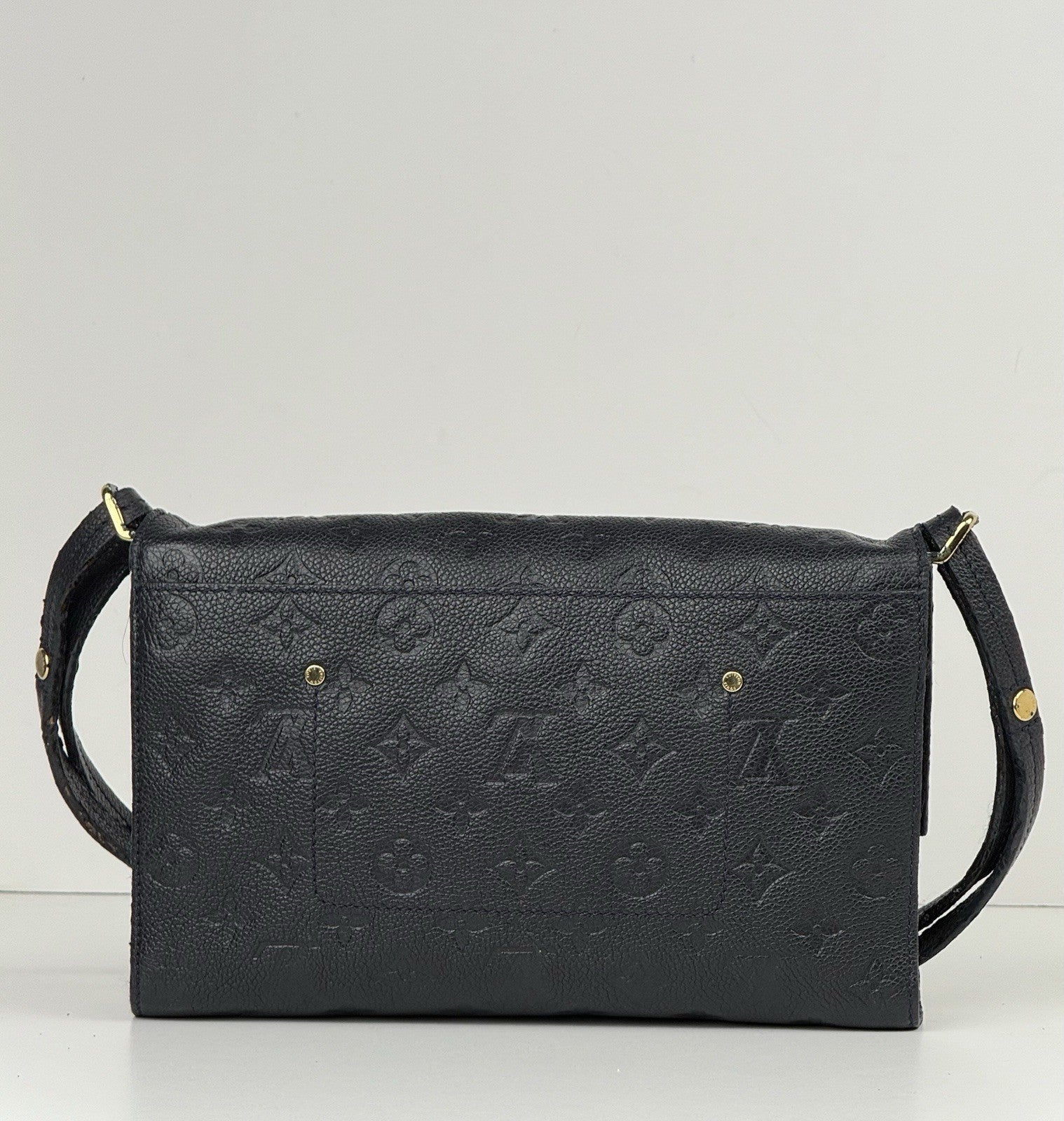 Louis Vuitton Empreinte Fascinante Blue Leather Shoulder Bag