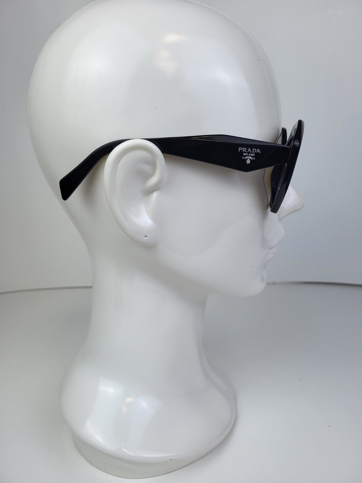 Prada Sunglasses SPR16W 1AB-5D1 53[]20 145 Women Black Geometric 