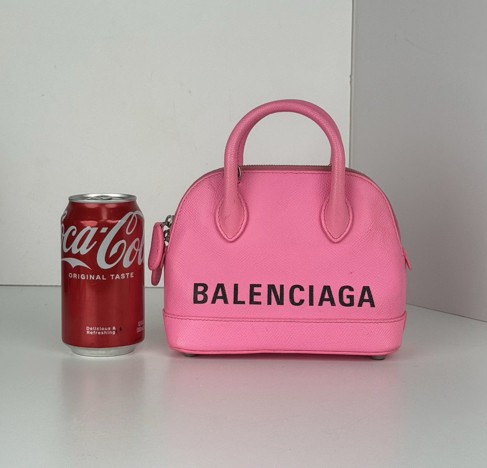 Balenciaga Ville XXS Top Handle Women's Bag in Pink Leather