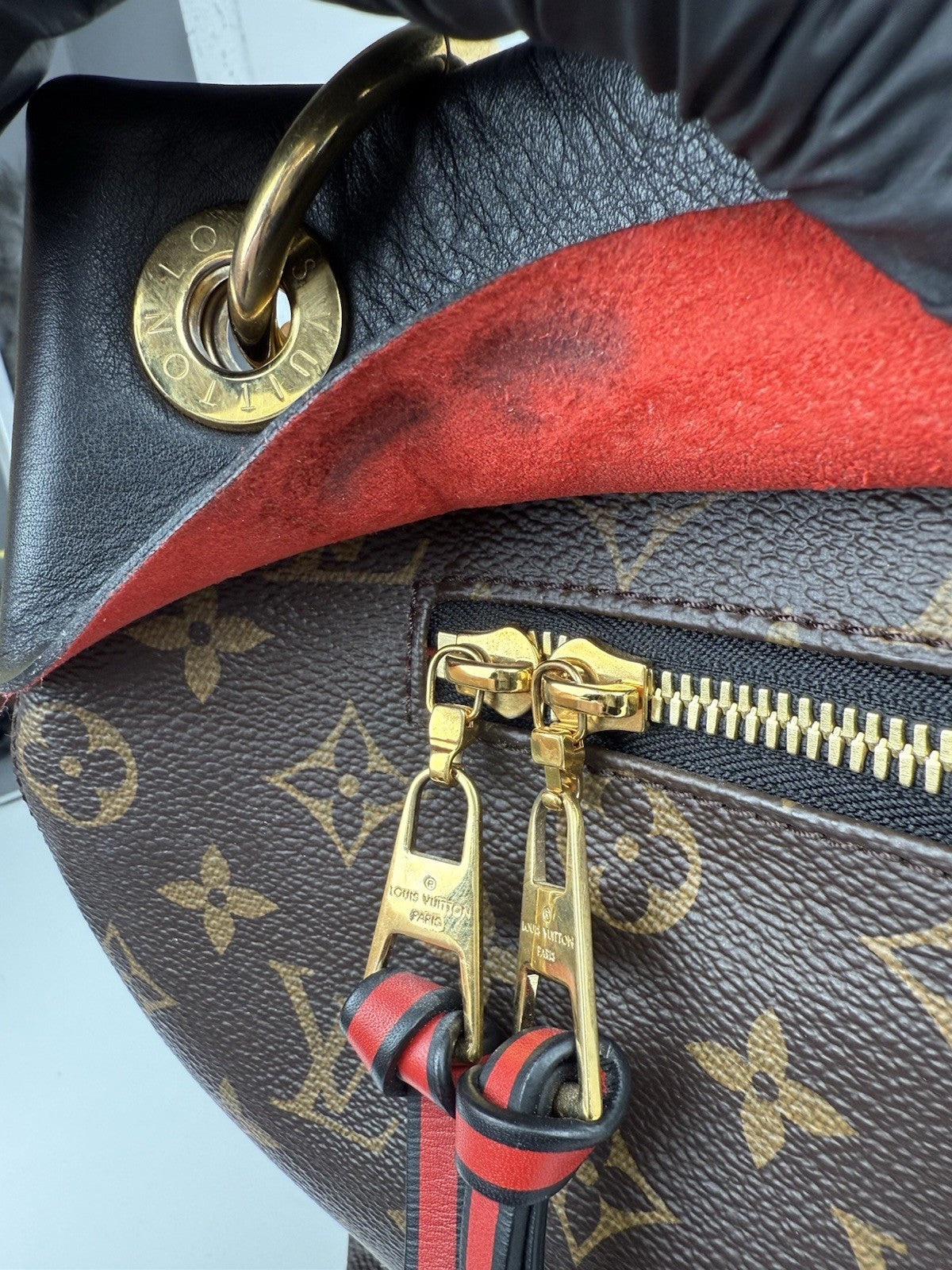 Louis Vuitton Tuileries Hobo Monogram Canvas Shoulder Bag