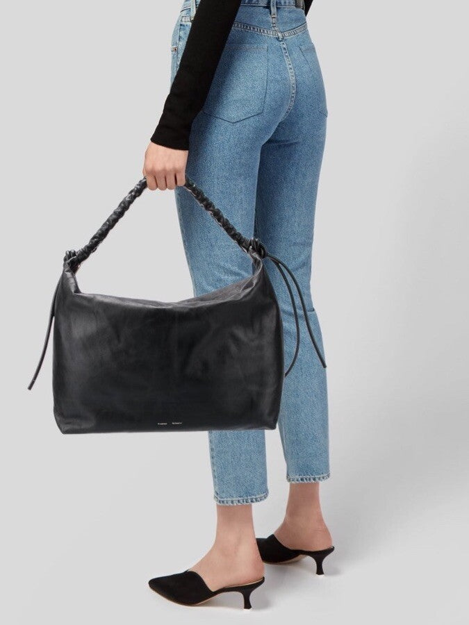 Proenza Schouler Black Leather Shoulder Bag 
