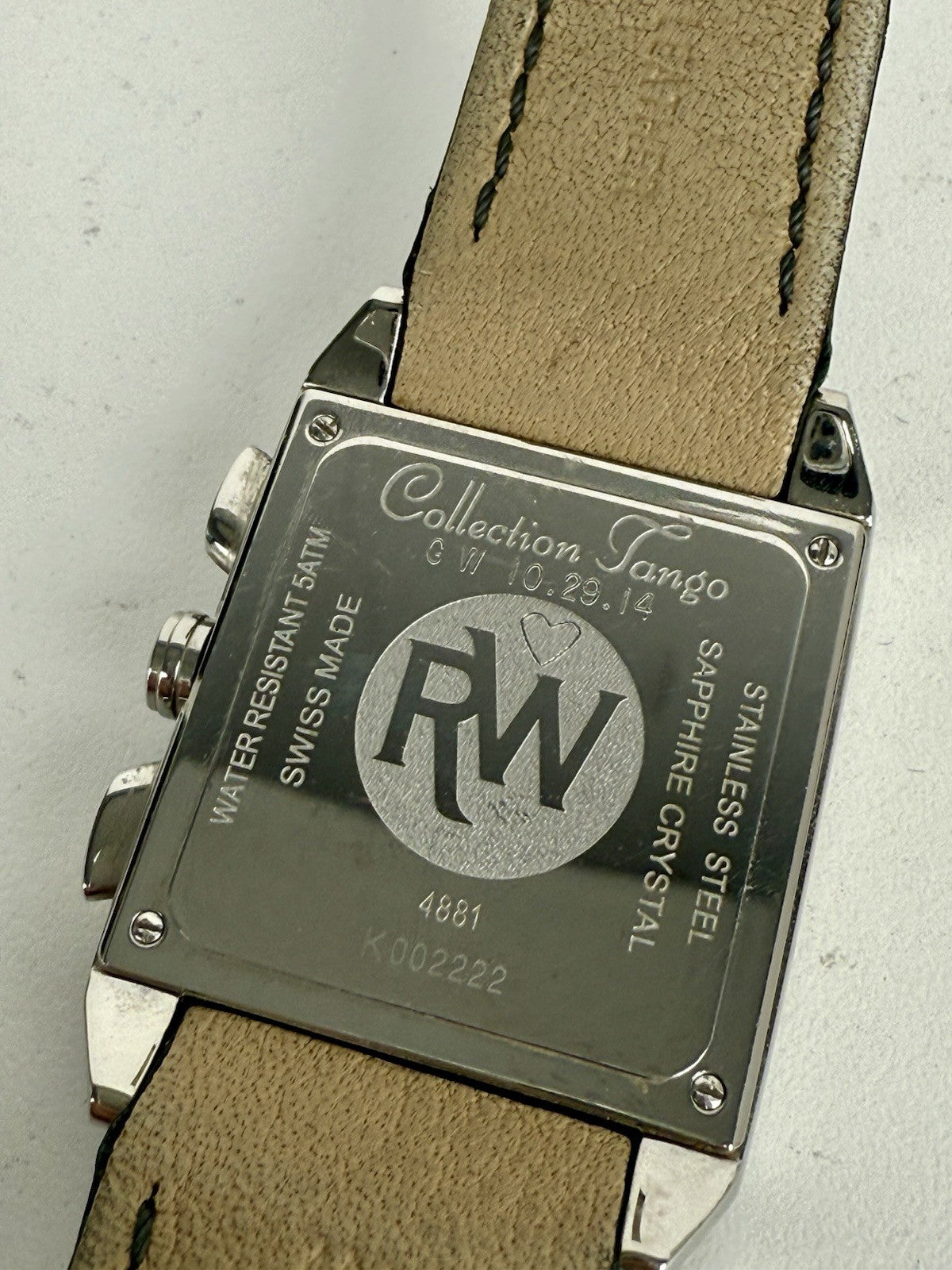 Raymond Weil - Tango Chronograph 4881 With Black Leather Strap 37 MM