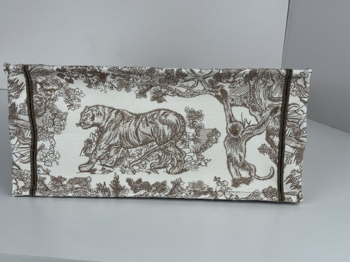 Dior Book Toile De Jouy Tote Small White/Beige Canvas