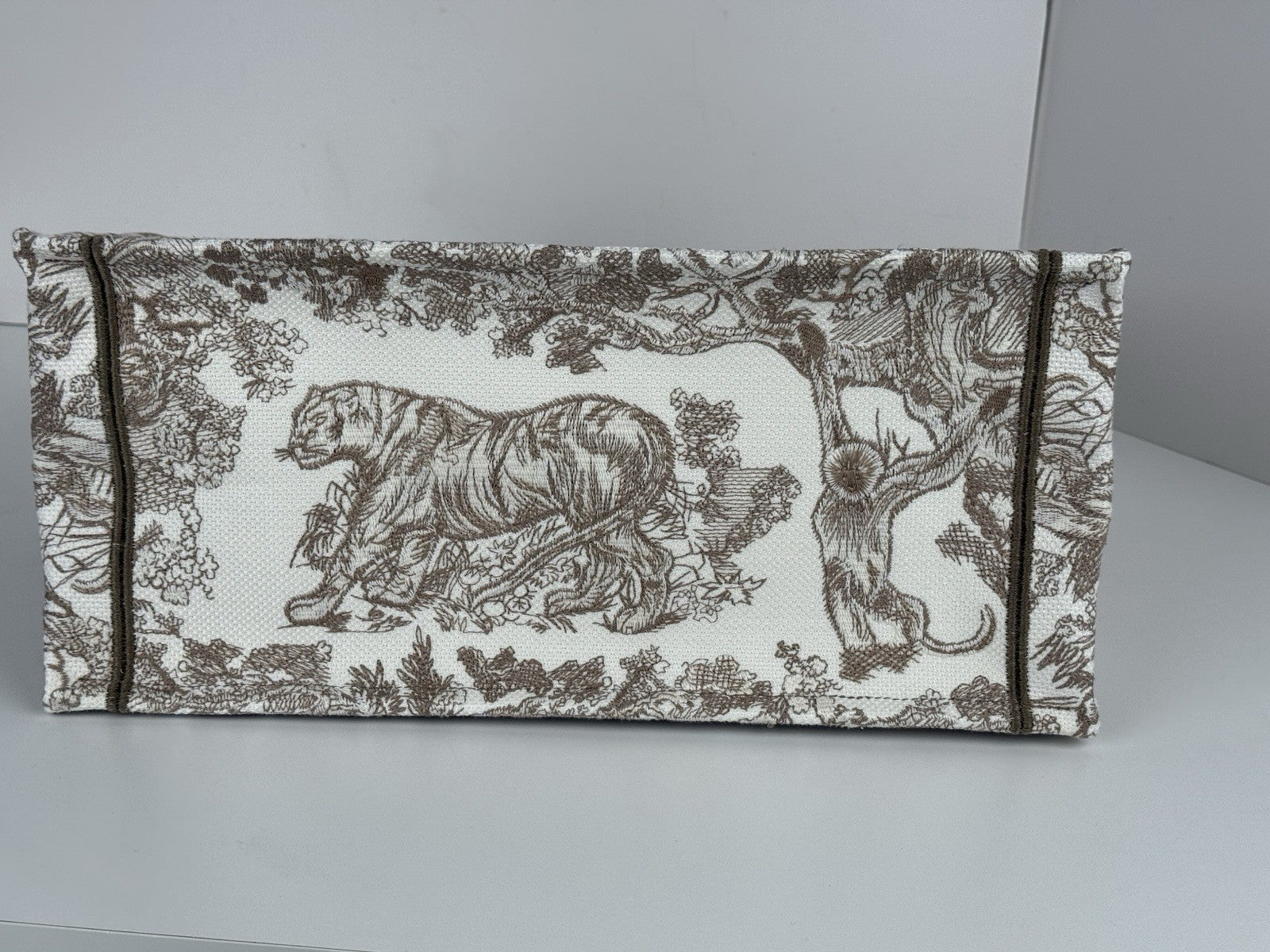 Dior Book Toile De Jouy Tote Small White/Beige Canvas