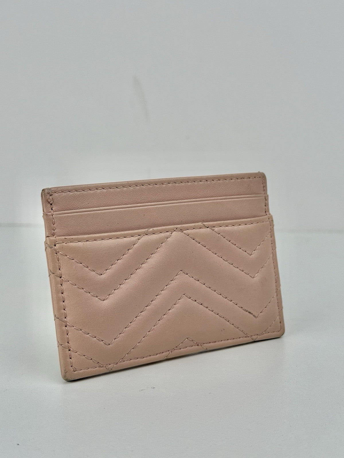 Gucci Pink Leather Card Holder