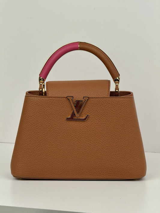 Louis Vuitton Capucines BB Brown Top Handle Bag