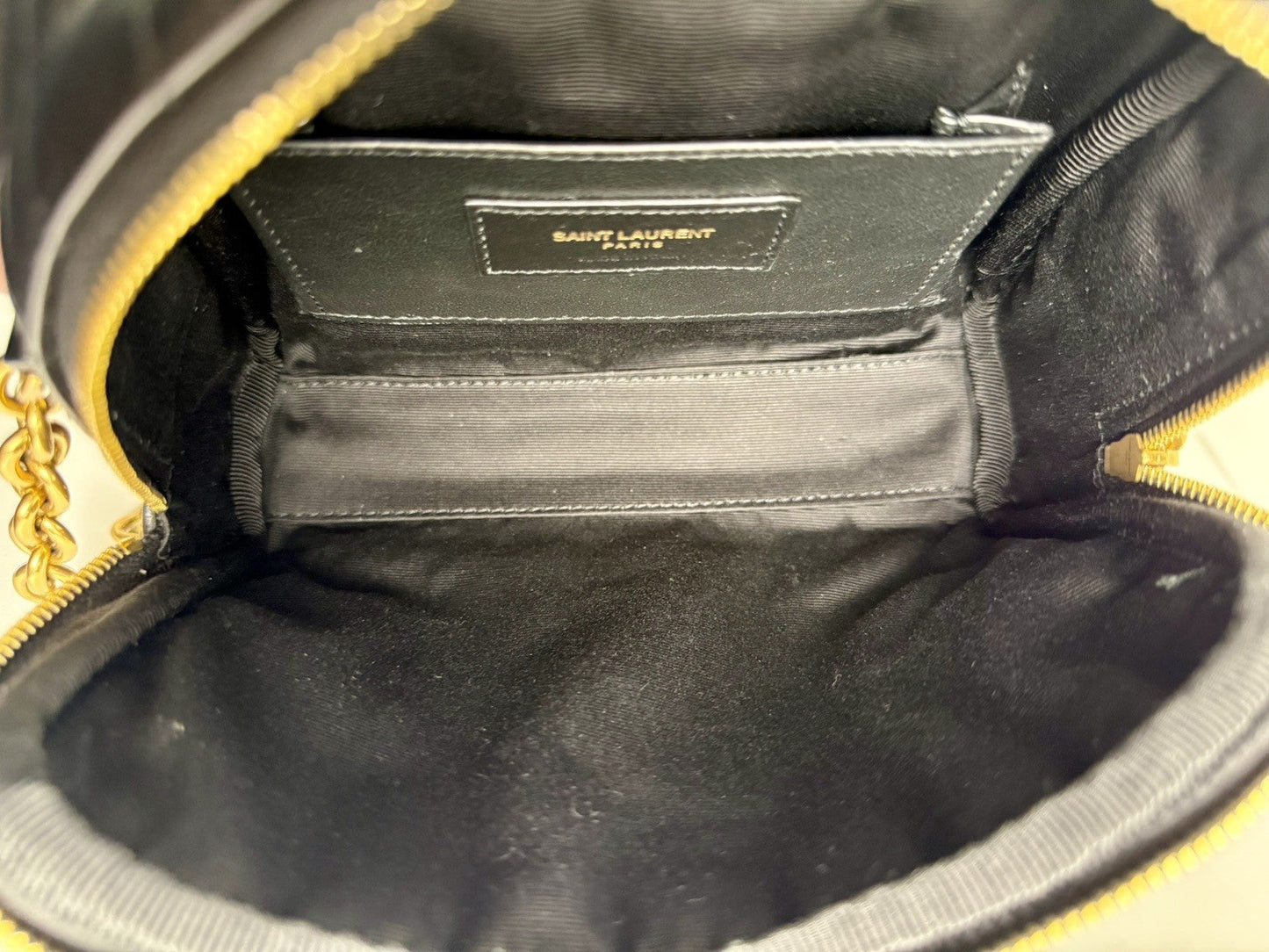 Saint Laurent Cassandre Mini Camera Bag in Quilted Soft Mat Leather