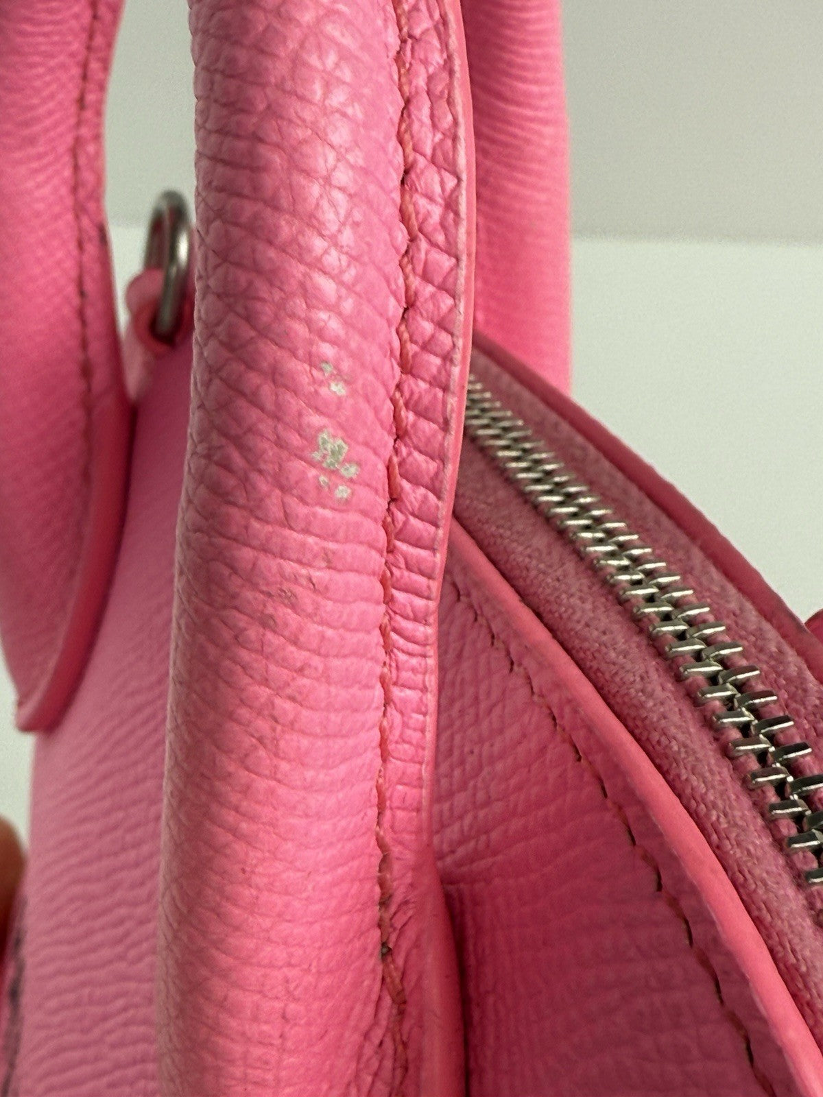 Balenciaga Ville XXS Top Handle Women's Bag in Pink Leather