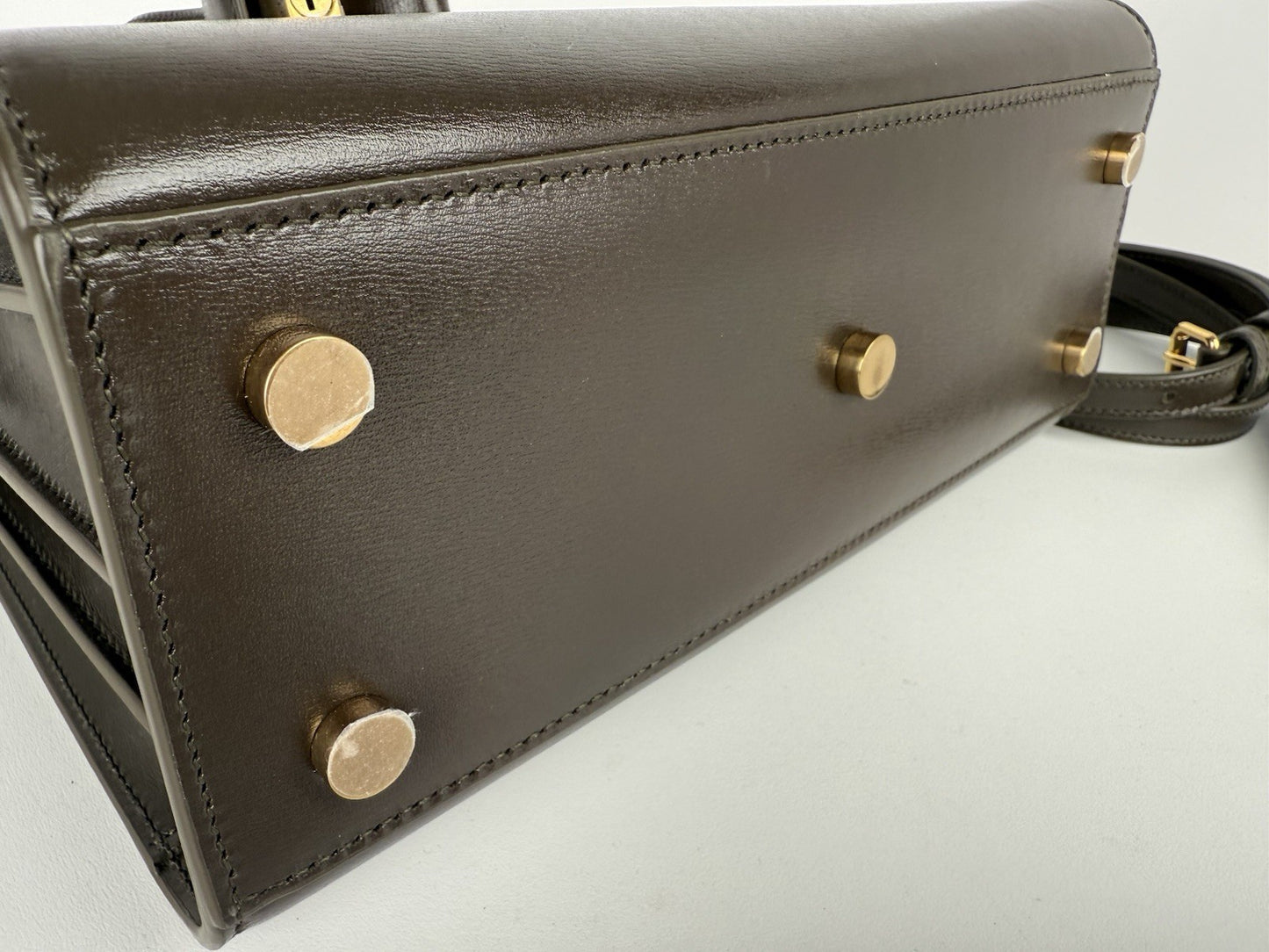 Saint Laurent Bag Sac De Jour Olive Green Shoulder Bag
