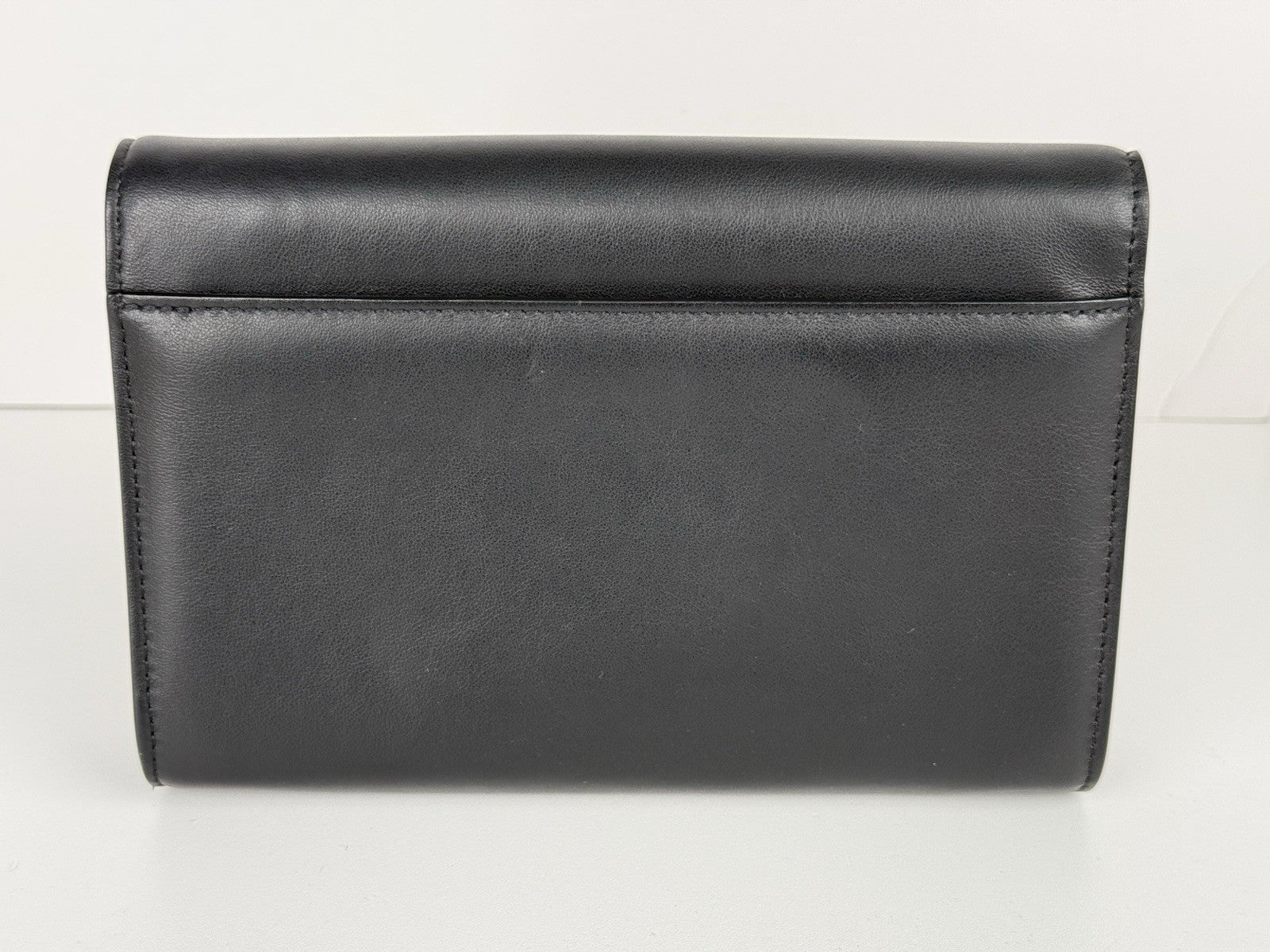 Jimmy Choo Chain Women's Evening Shoulder Bag in Black Leather