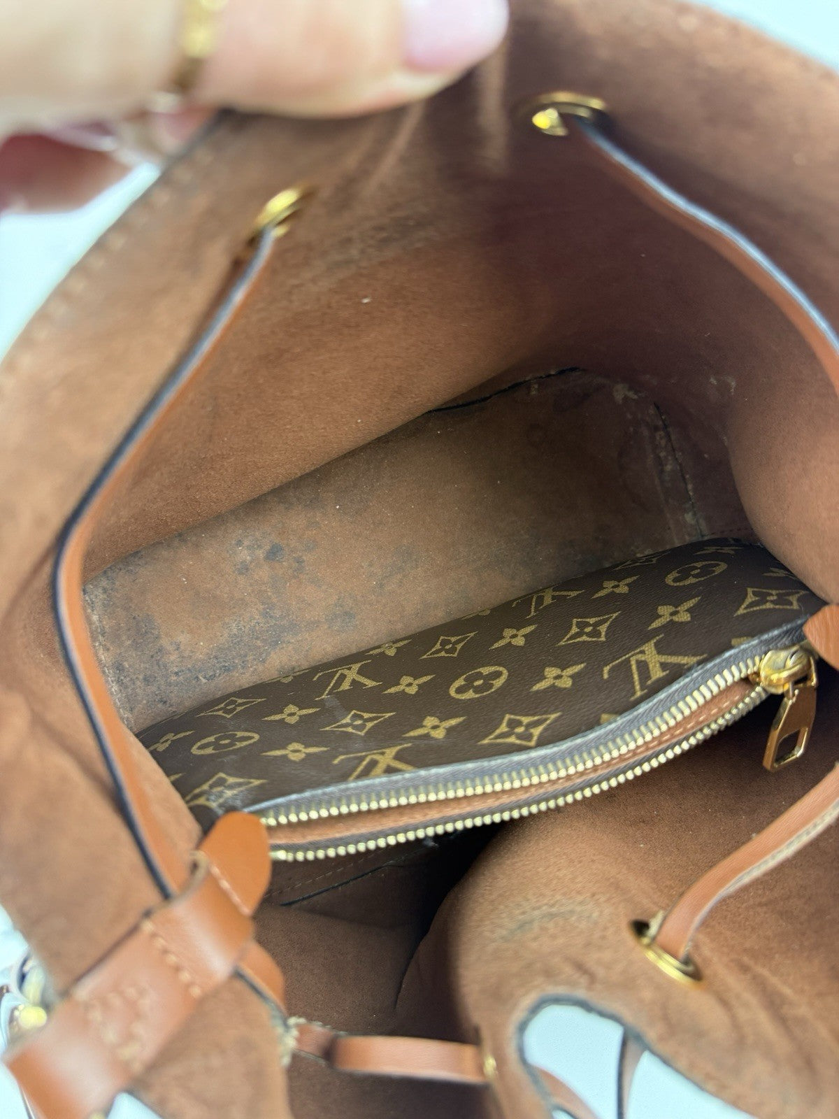 Louis Vuitton NeoNoe Shoulder Bag Brown Canvas