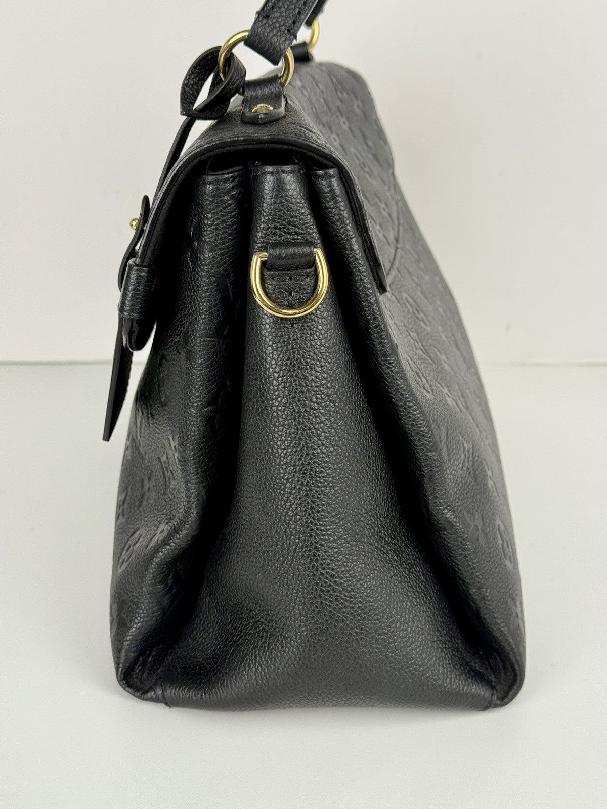 Louis Vuitton Black Monogram Empreinte Leather Georges BB Bag