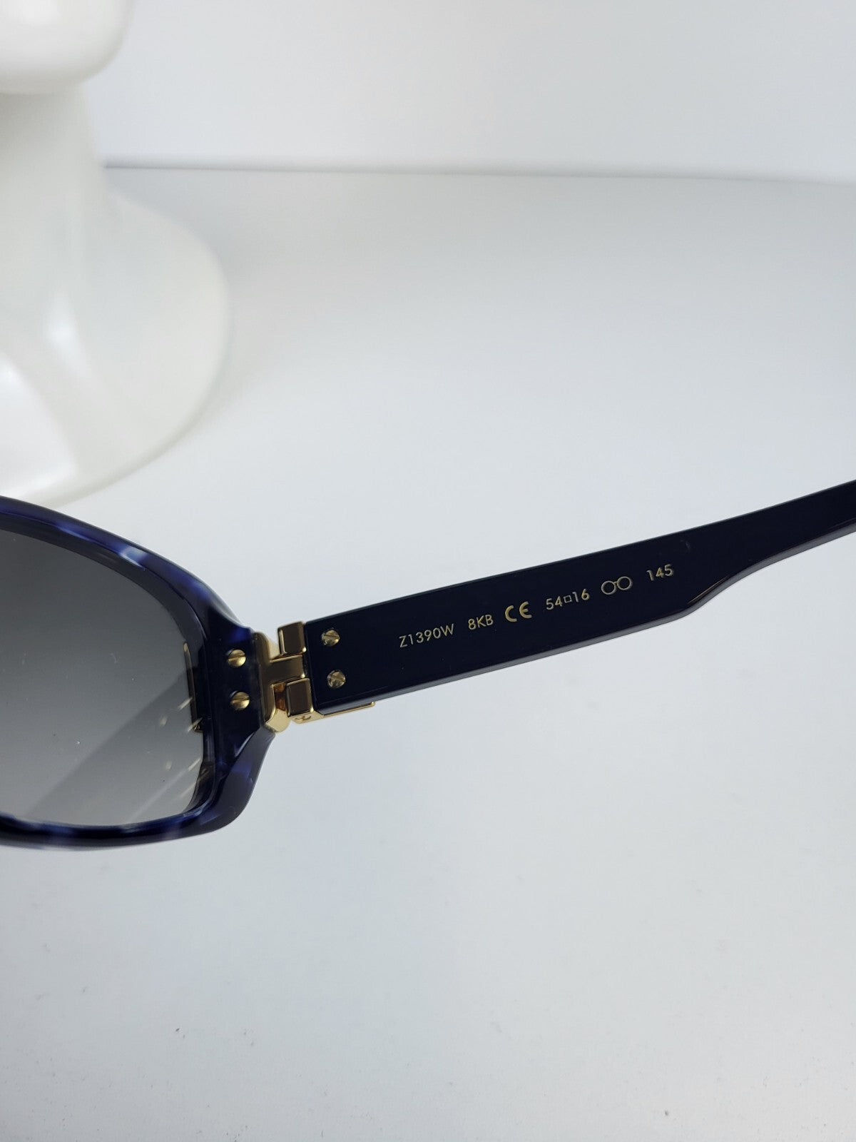 Louis Vuitton Sunglasses Z1390W Black Blue For Women Size 54*16