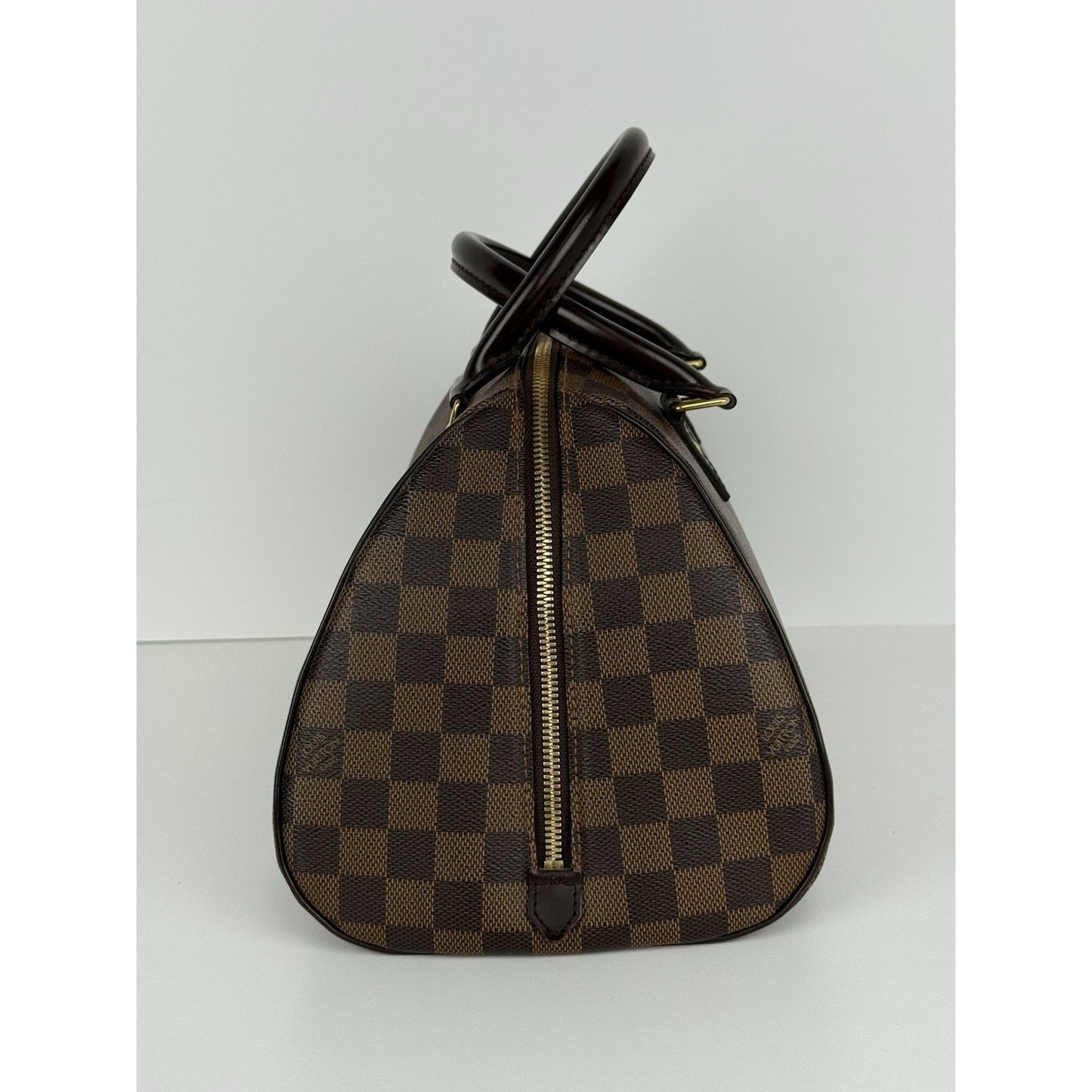 Louis Vuitton Ribera Handbag Damier Ebene Brown Canvas Women's Bag
