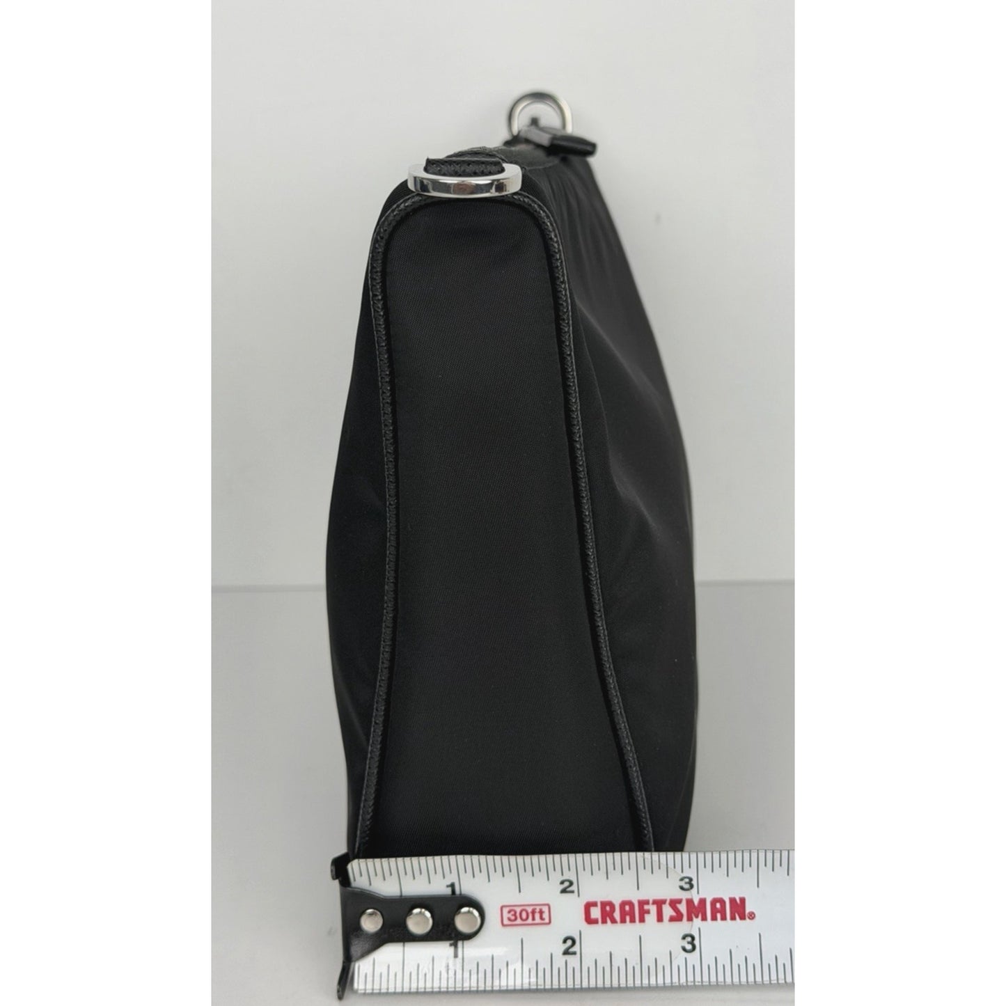 Prada Re-Nylon and Saffiano Leather Shoulder Bag in Black with Mini Pouch S01