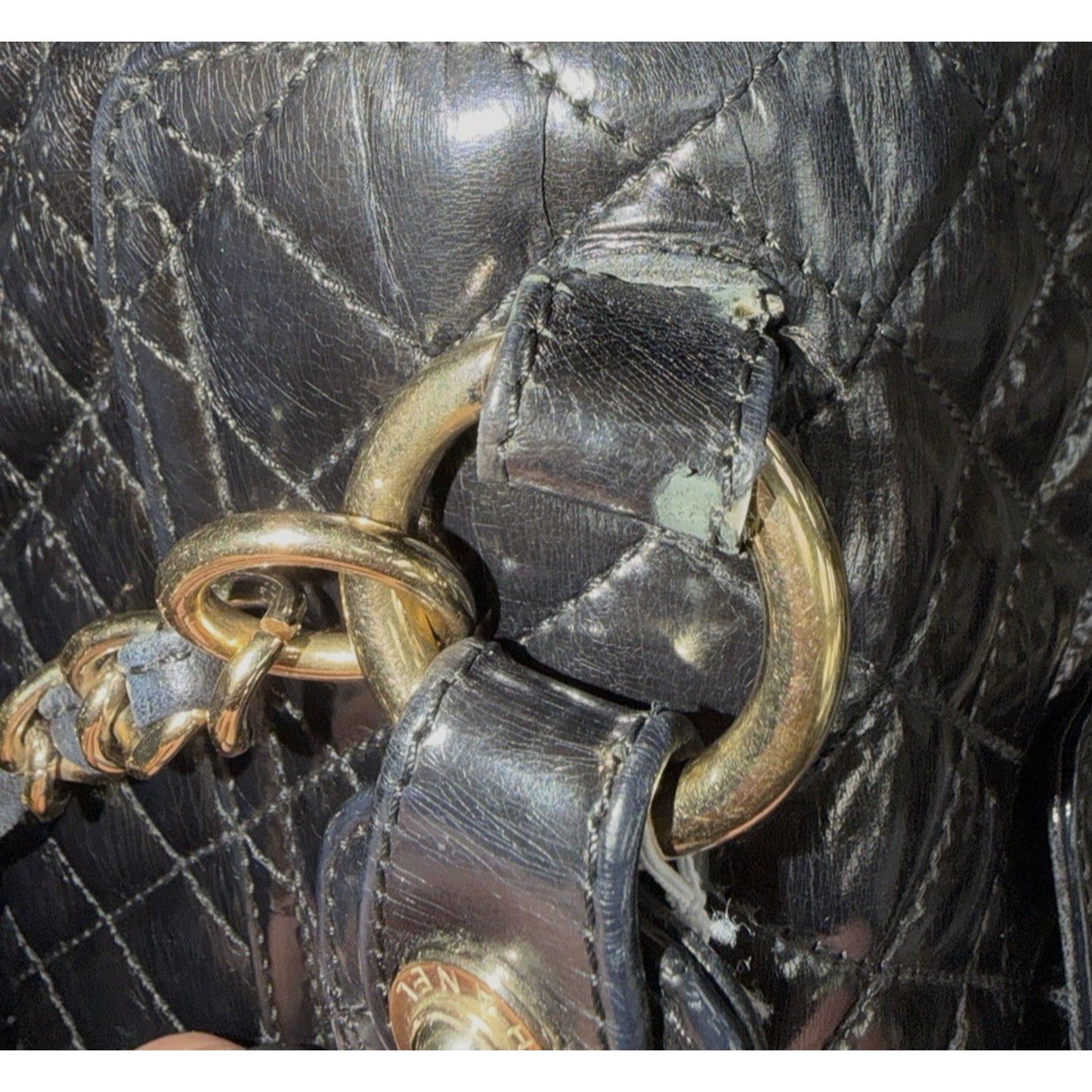 Chanel Mademoiselle Kelly Flap Bag in Black Quilted Patent Leather 2009 B5