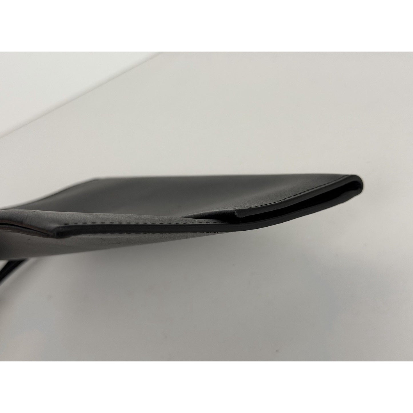 The Row Black Leather Wristlet Women Clutch