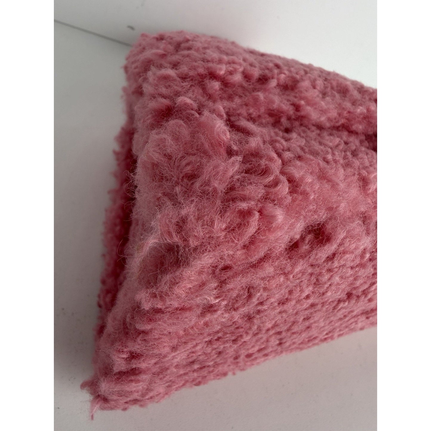 Balenciaga Hourglass Top Handle Bag Small in Pink Fuzzy Faux Fur S-01