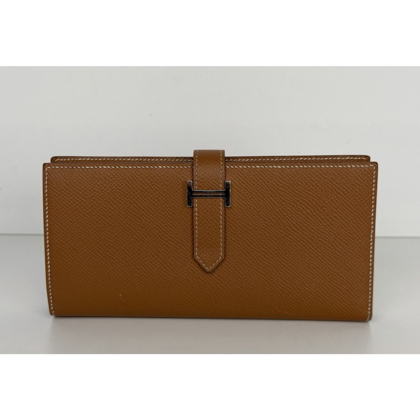Hermes Bearn Long Bifold Wallet in Brown Epsom Leather 2022