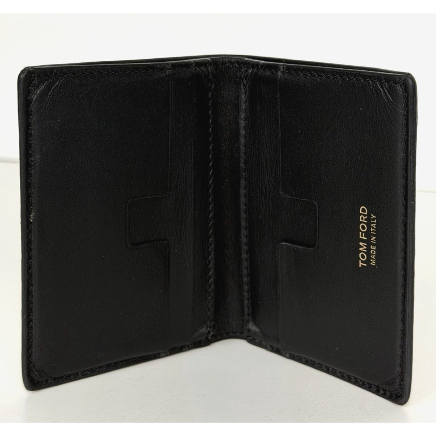 Tom Ford Men's Snake Print Bifold Wallet in Leather