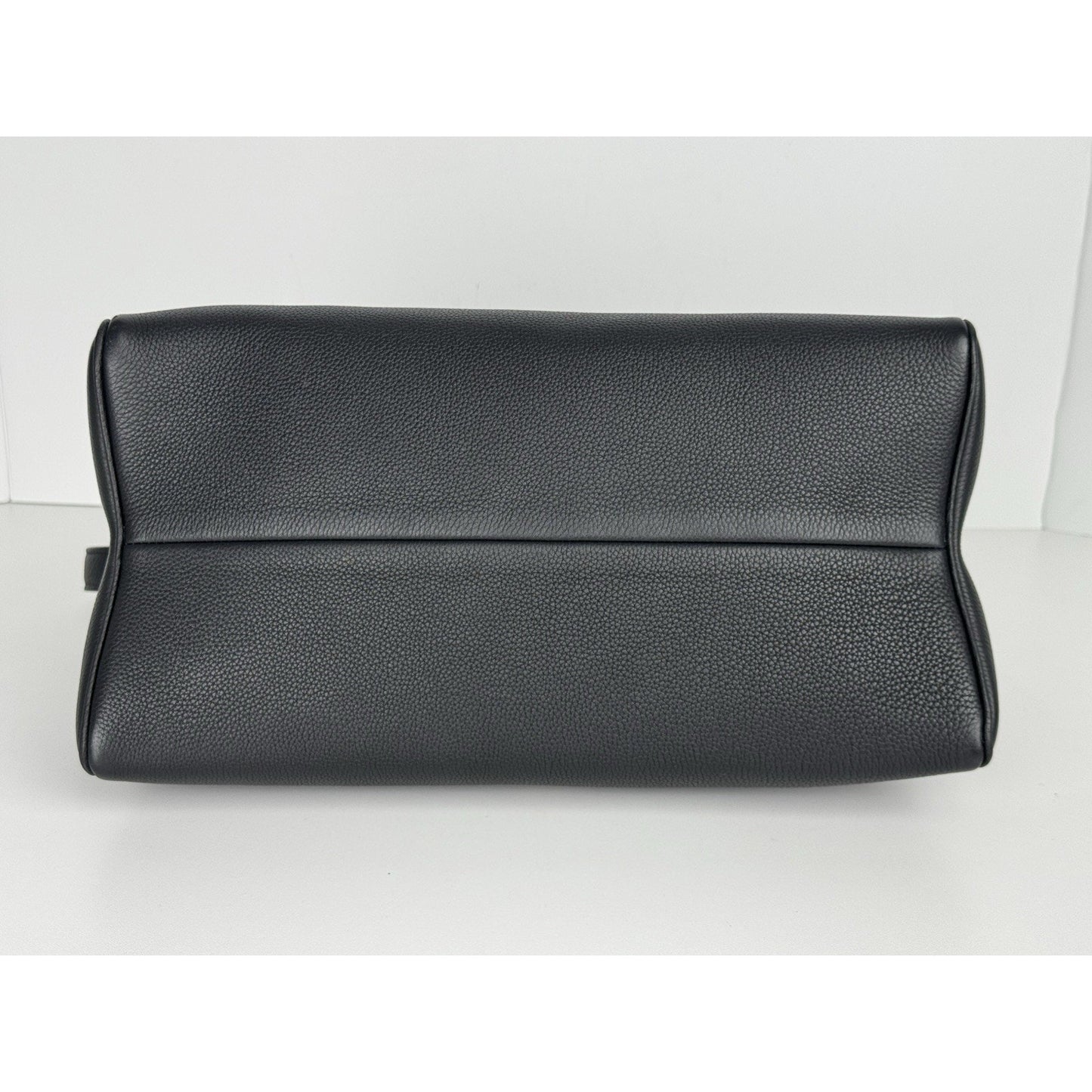 Khaite Audrey Shoulder Bag in Black Grained Leather D-9