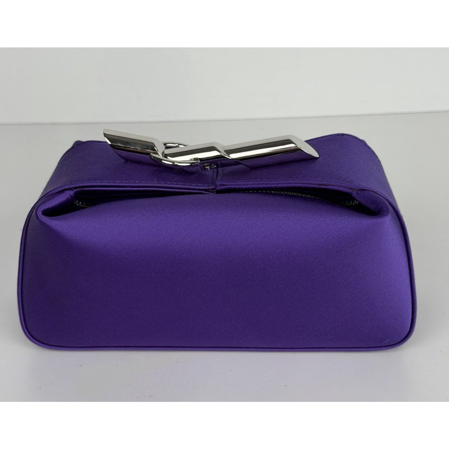 Lanvin Haute Clutch Bag Séquence Purple Satin