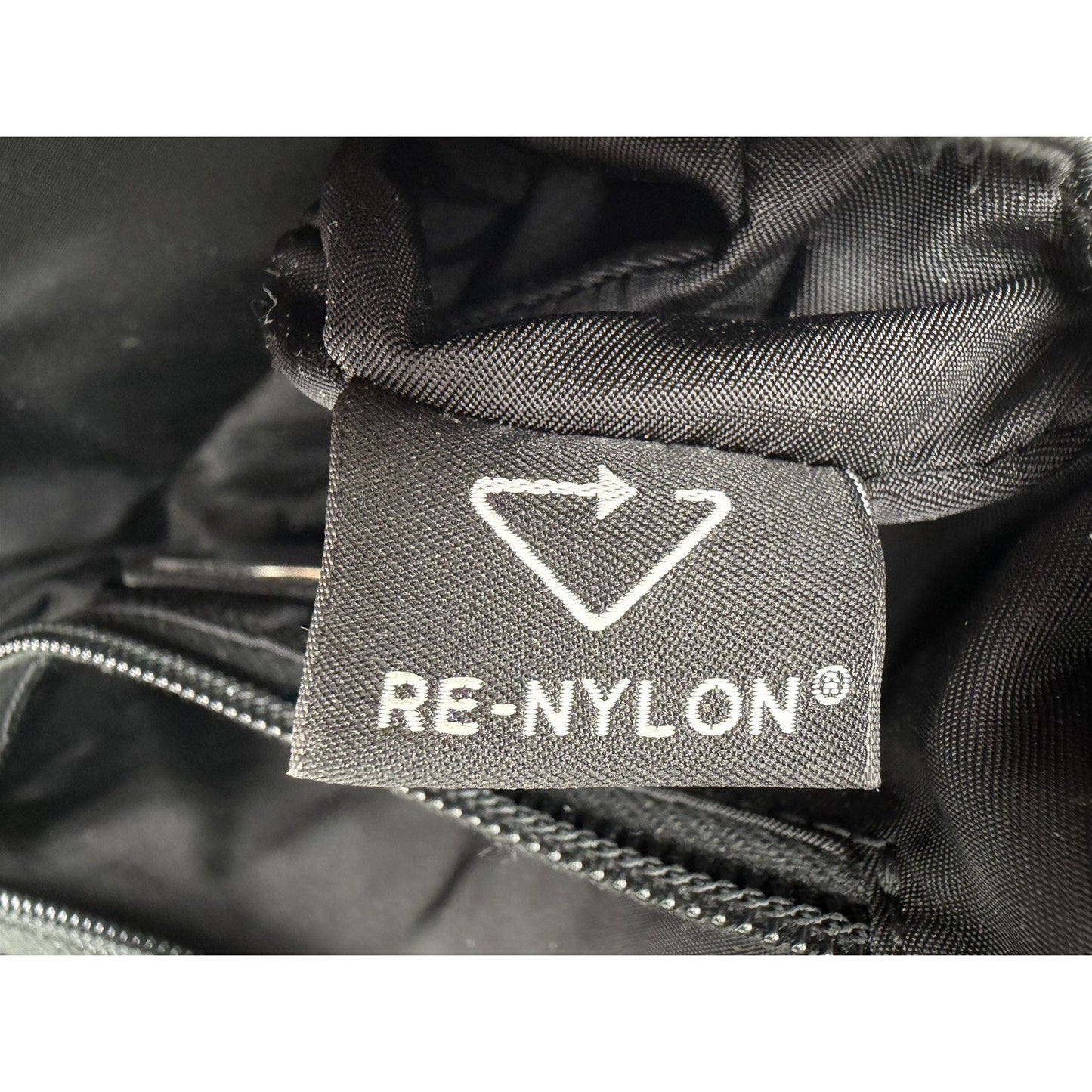 Prada Tessuto Nylon Belt Bag in Black with a Front Zippered Pocket S07