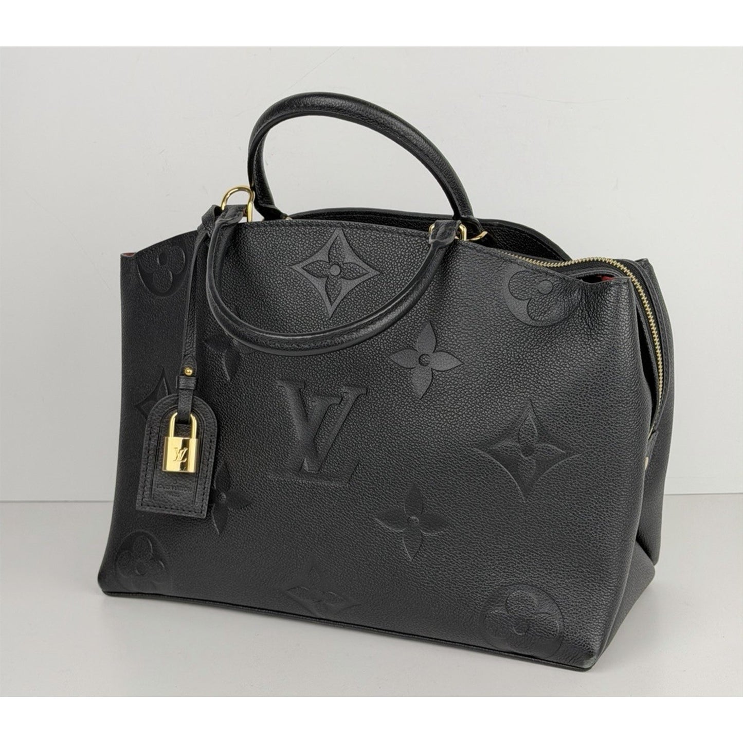 Louis Vuitton Grand Palais Shoulder Bag Black Monogram Empreinte Leather NFC F1