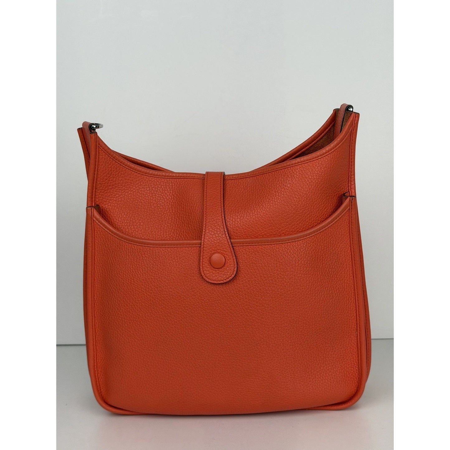 Hermes Evelyne 29 Bag Orange Poppy Taurillon Clemence Leather 2017