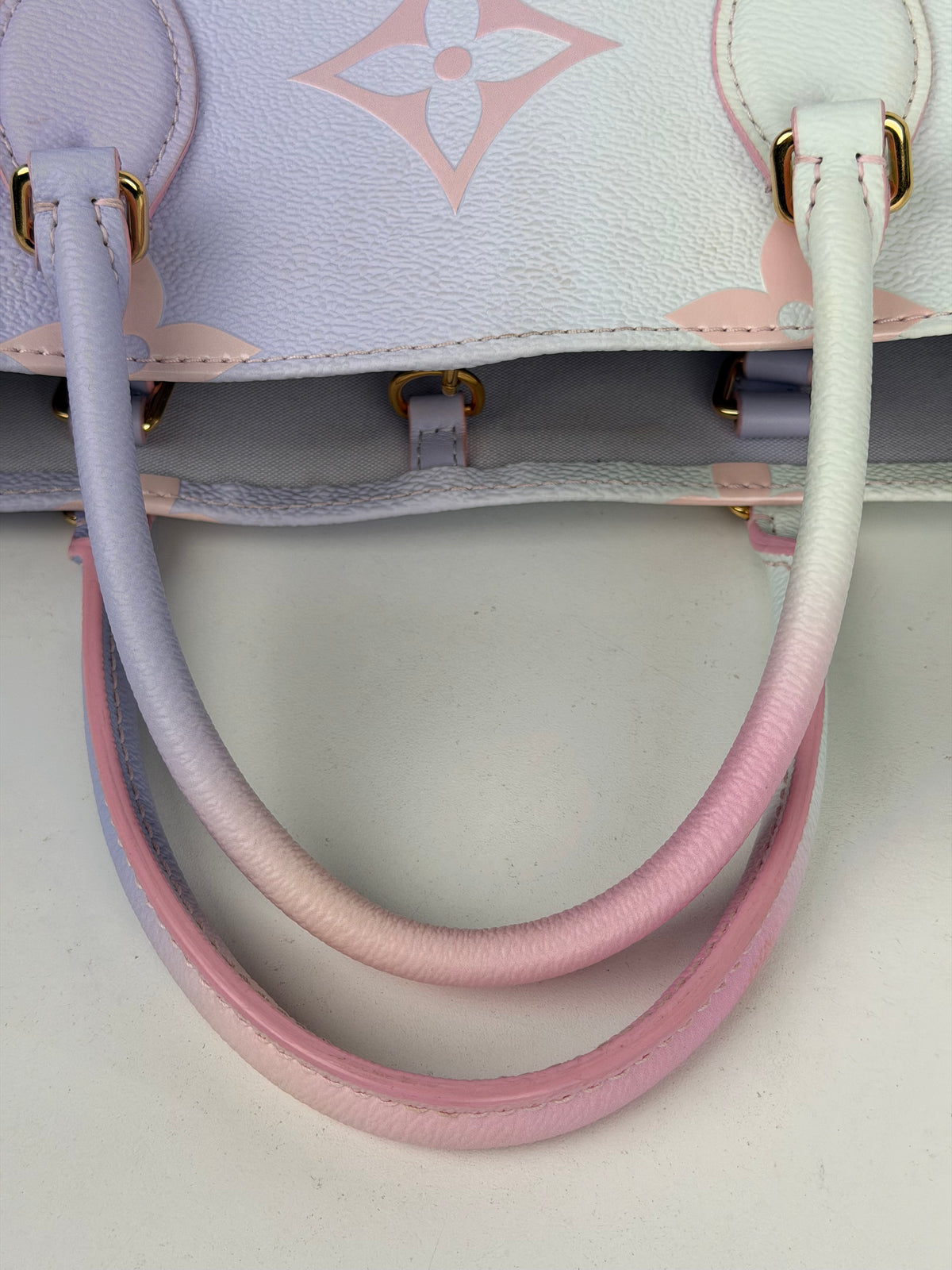 LAYAWAY Louis Vuitton OnTheGo GM Tote from the Spring in the City Sunrise Pastel Ombre Design