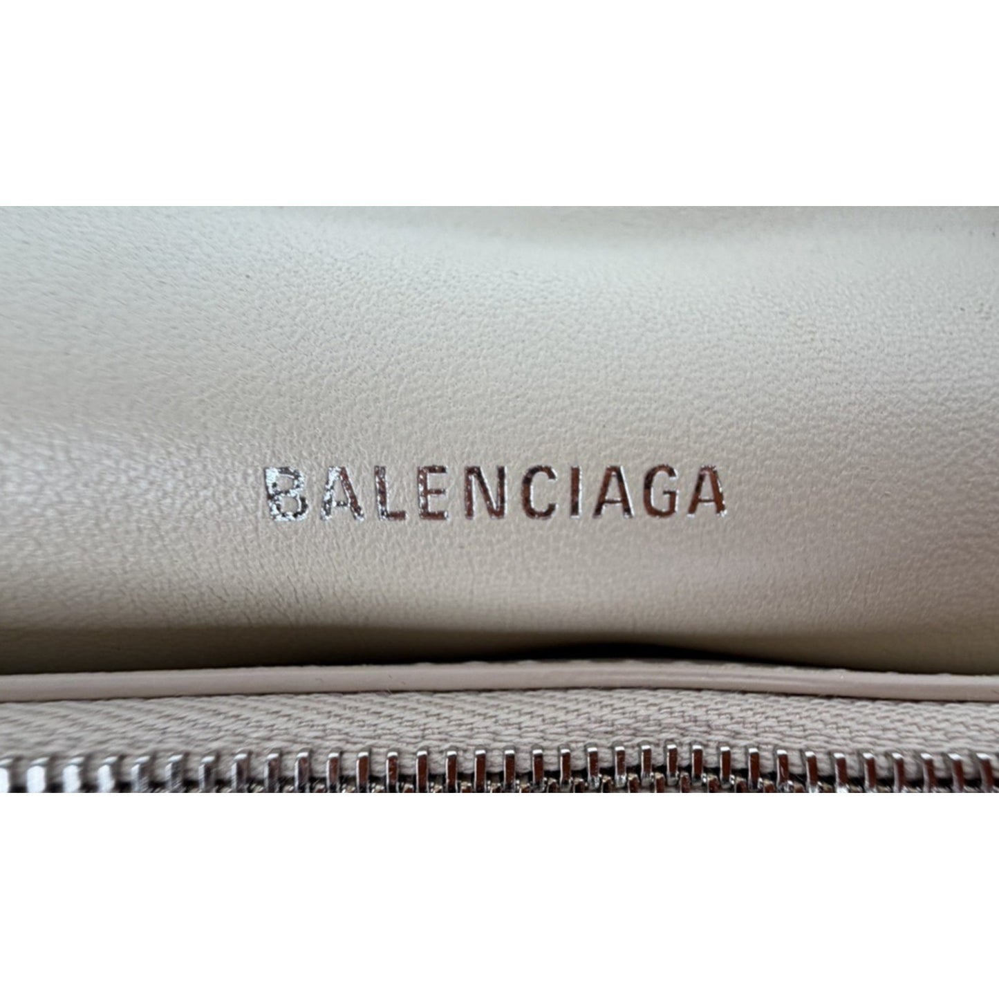 Balenciaga Crush Small Chain Bag in Beige Curly Fake Shearling E7