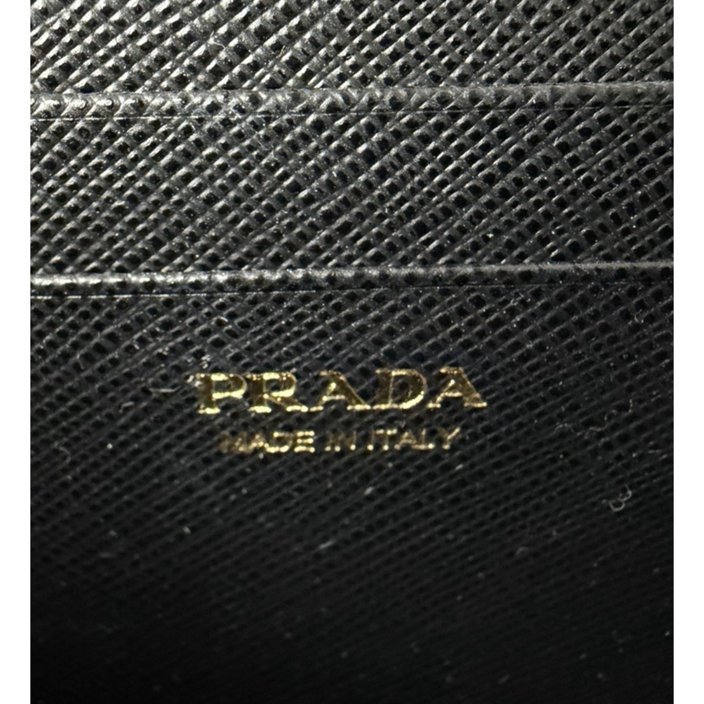Prada Mini Signature Logo Crossbody Bag in Black Saffiano Leather S10