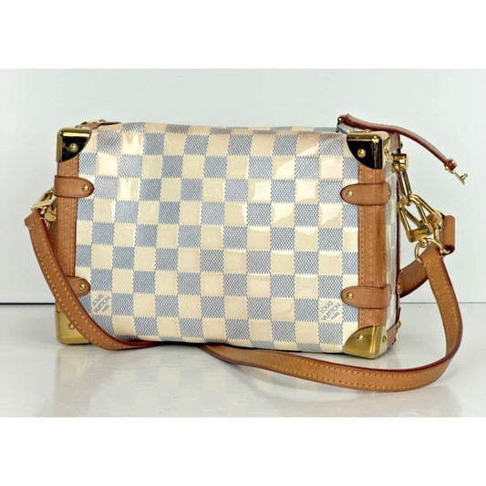 Louis Vuitton Side Trunk MM in Damier Vernis Calfskin Patent Leather NFC D2