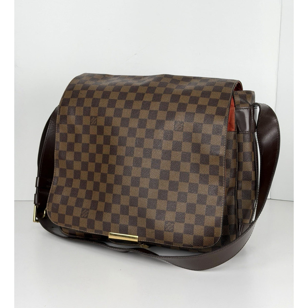 Louis Vuitton Bastille Shoulder Bag in Damier Ebene Brown Coated Canvas 2002 S09