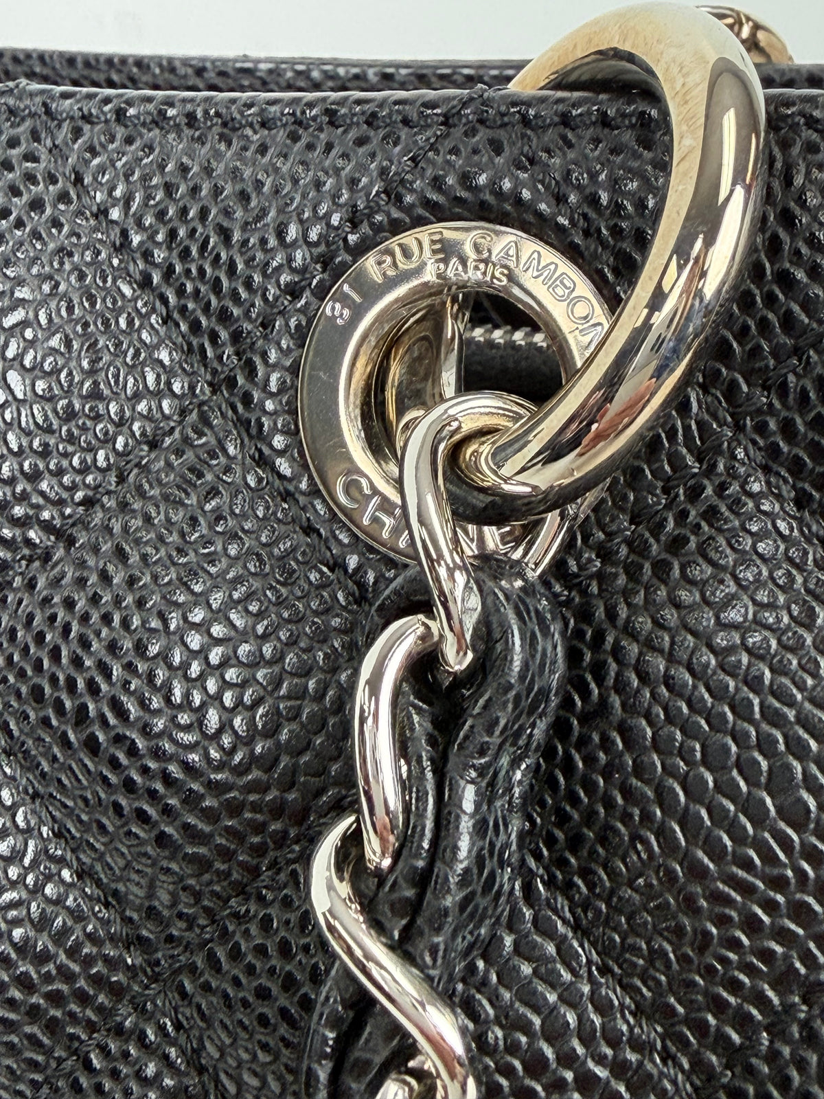 Chanel Grand Shopping Tote Bag in Black Caviar Leather 2010-2011 YF5