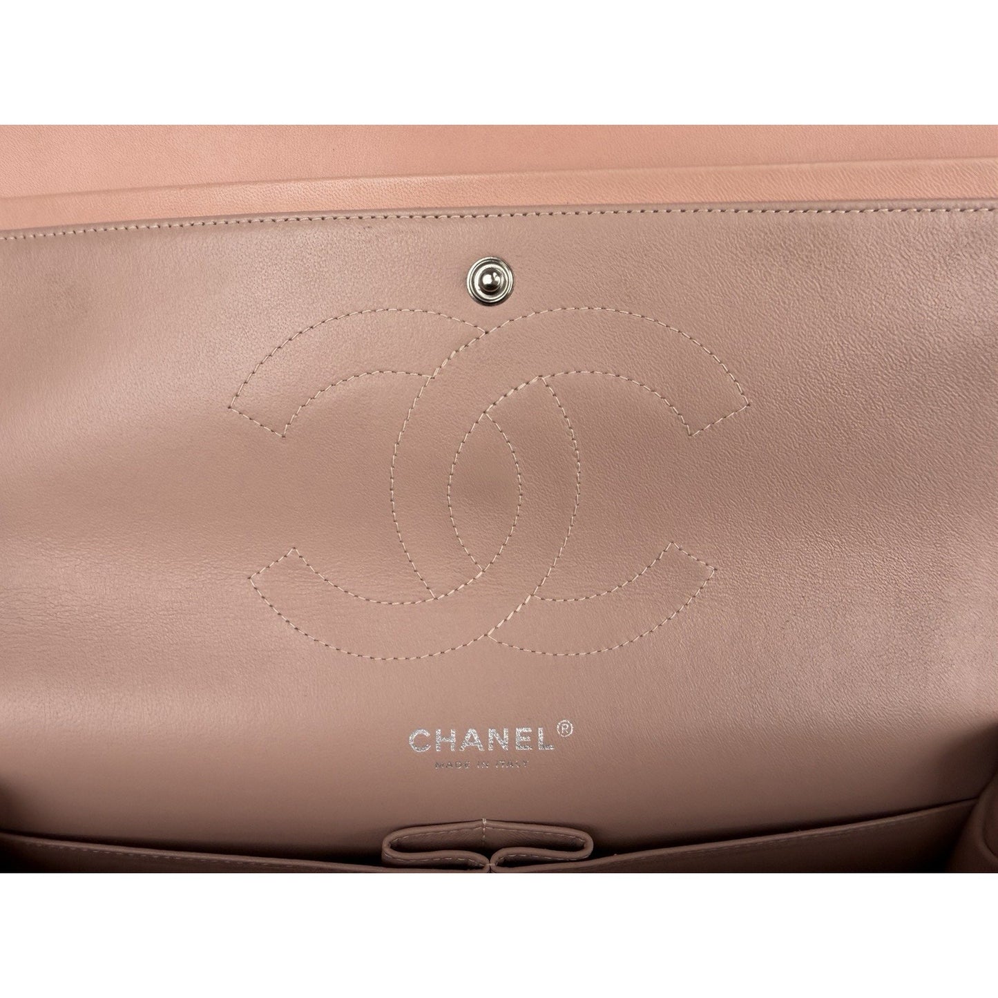 Chanel Classic Double Flap Jumbo Bag in Shiny Orange Patent Leather 2011 D1